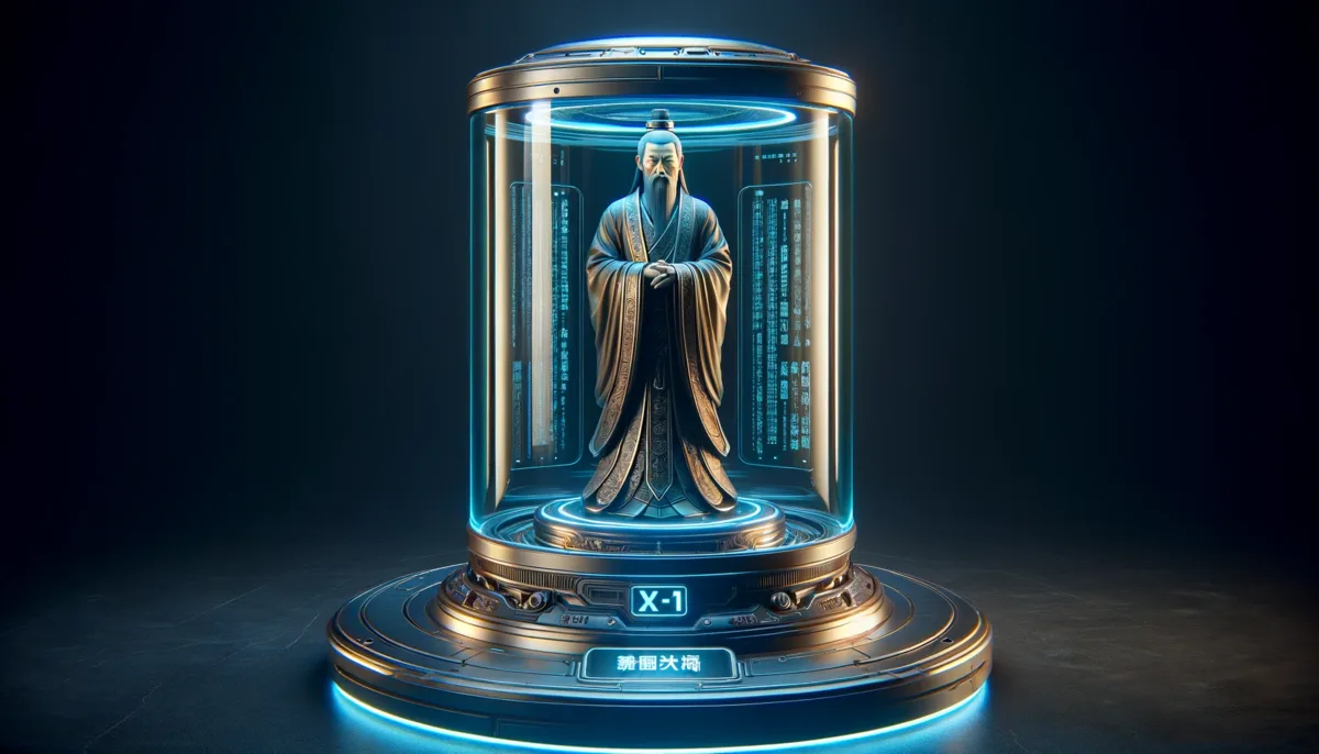 A figure rendered in warm gold light inside a SoulHub presence column